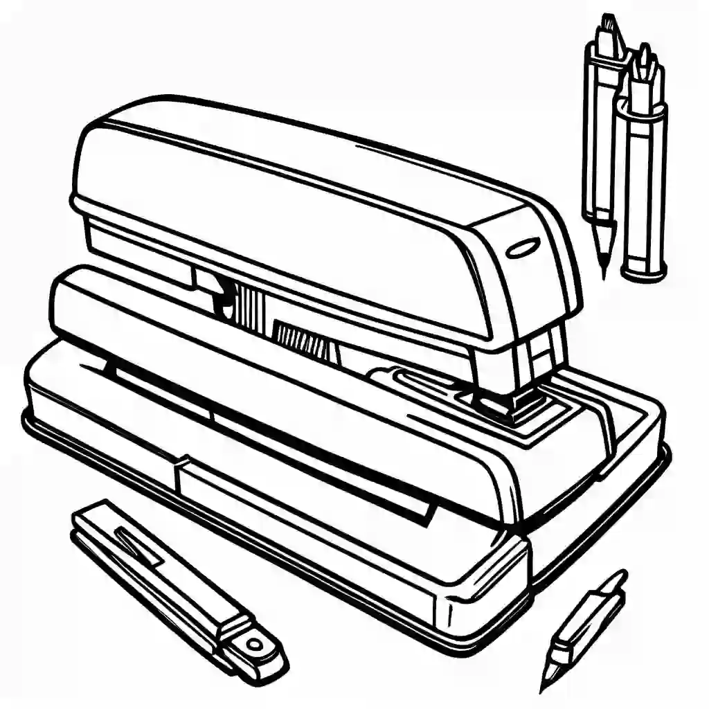 Staplers coloring pages
